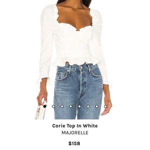 Majorelle white long sleeve